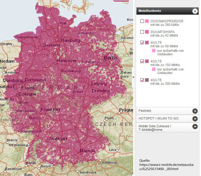 Congstar Netzabdeckung