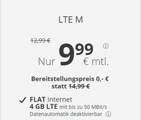 PremiumSIM: 4 GB, Allnet-Flat + LTE für nur 9,57€ im Monat