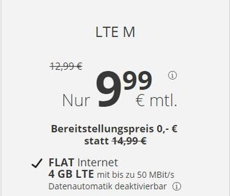 PremiumSIM: 4 GB, Allnet-Flat + LTE für nur 9,57€ im Monat