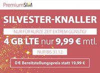 PremiumSIM: 4 GB LTE-Allnet Flatrate für 9,99€