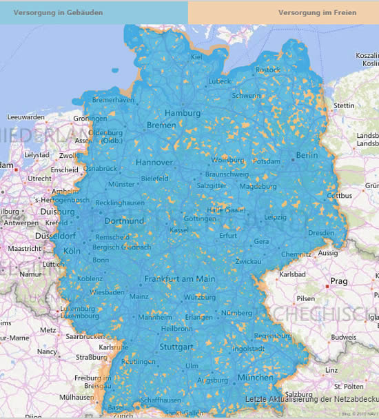 O2 und E-Plus LTE Verfügbarkeit