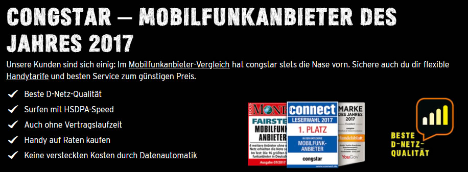 congstar Erfahrungen