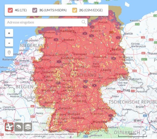 Vodafone LTE Verfügbarkeit